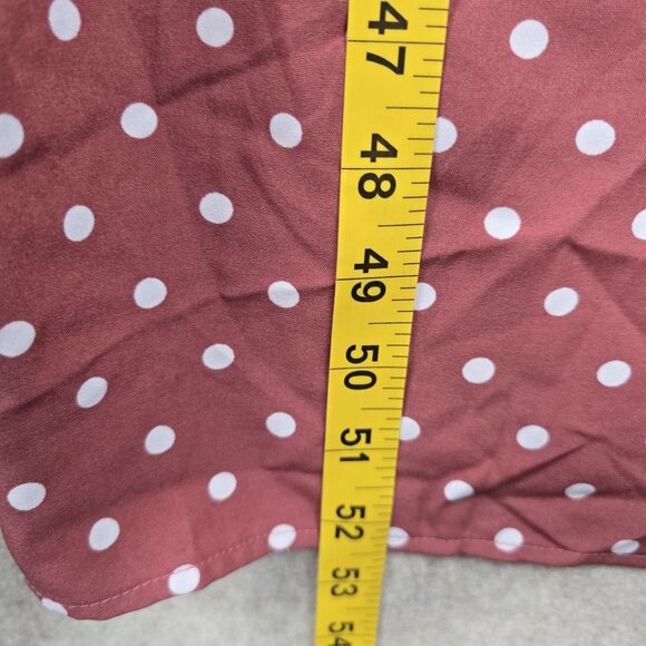 Kelummmi Polka Dot Maxi Dress Red Size US 26 Polyester Flowy Casual New W/Tags - Picture 9 of 9